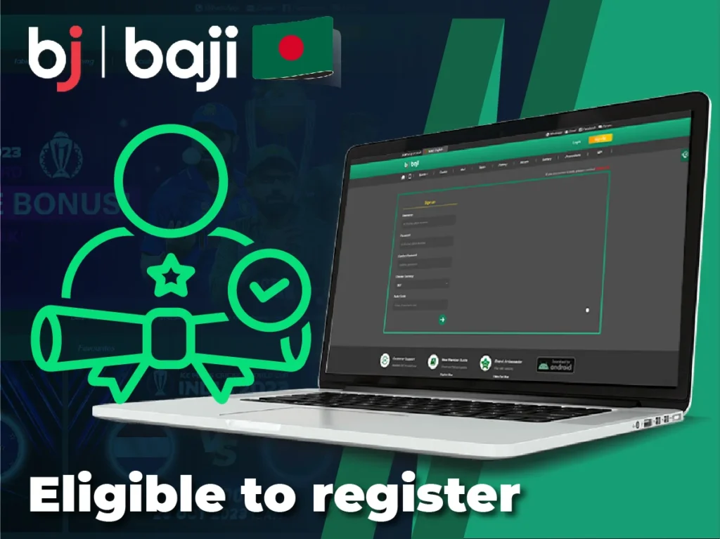 Who is eligible to Baji999 register